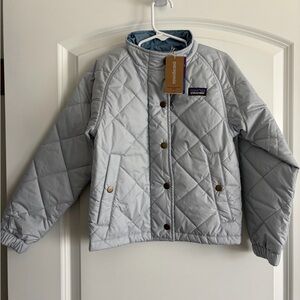 Patagonia Kids Quilted Puffer Jacket - Light Gray